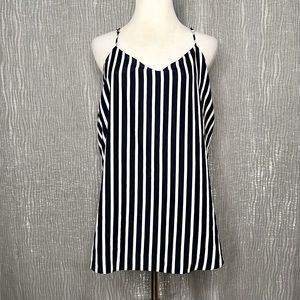 Lauren Ralph Lauren striped racerback silky tank